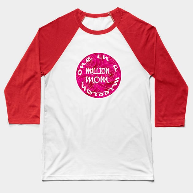 One in a Million Mom Baseball T-Shirt by Aqua Juan